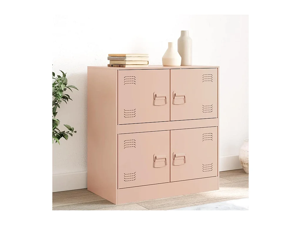 Buffet rose 67x39x73 cm acier