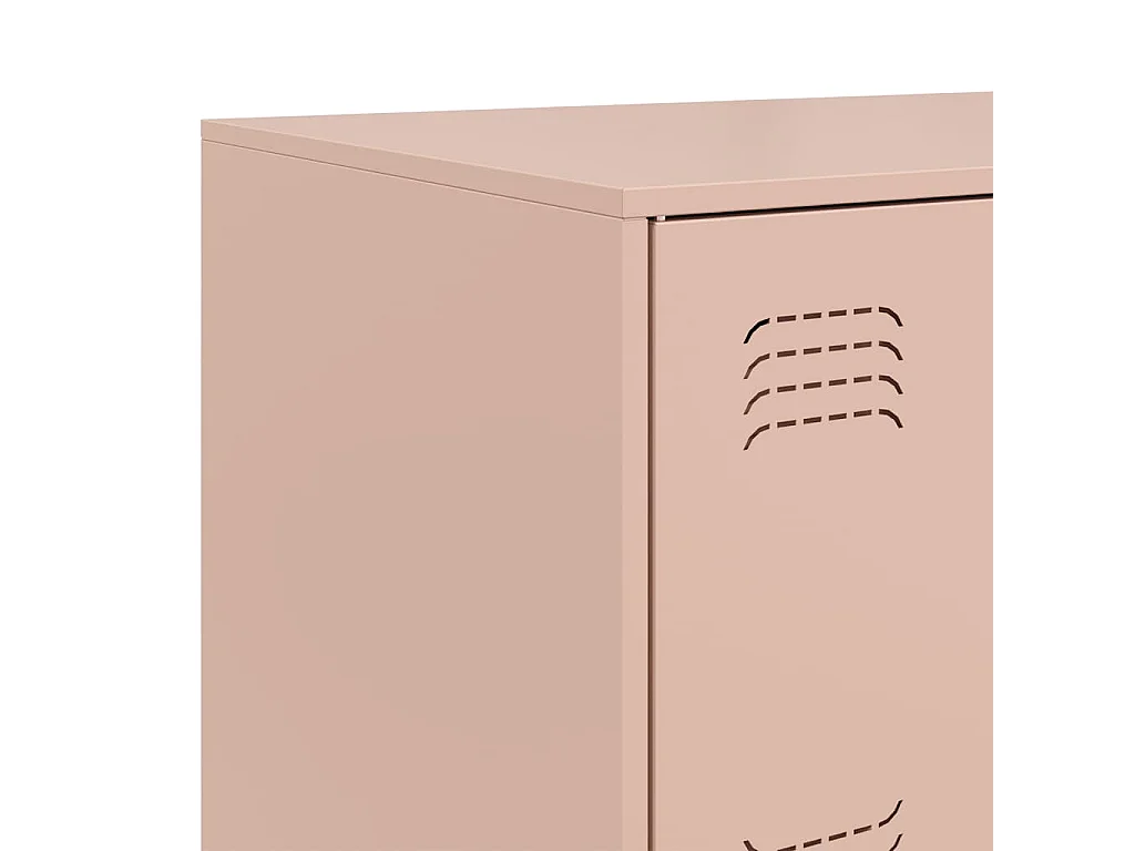 Buffet rose 67x39x73 cm acier