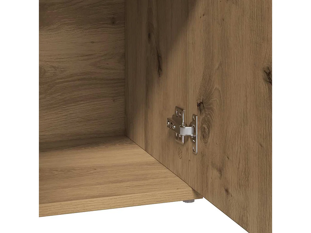 Aparador de madera de ingeniería roble artisan 91x29,5x75 cm