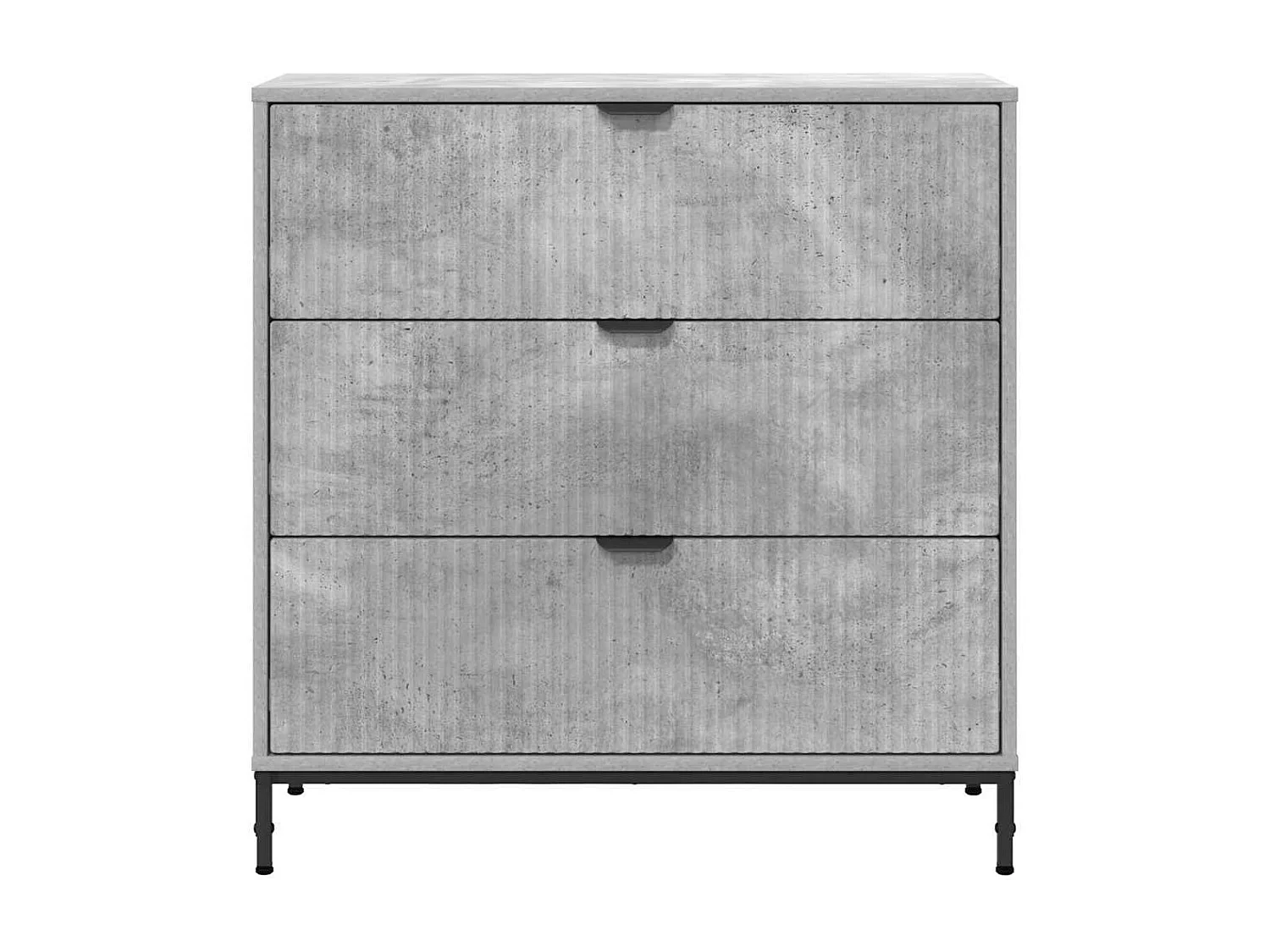 Buffet Gris béton 79,5 x 33 x 82 cm Bois d'ingénierie
