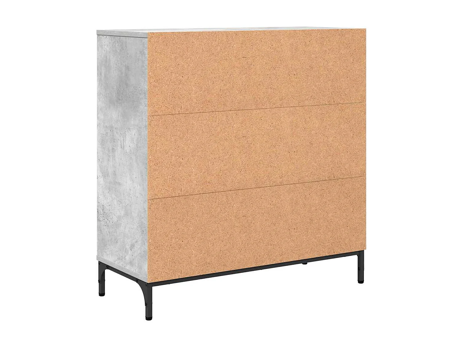 Buffet Gris béton 79,5 x 33 x 82 cm Bois d'ingénierie
