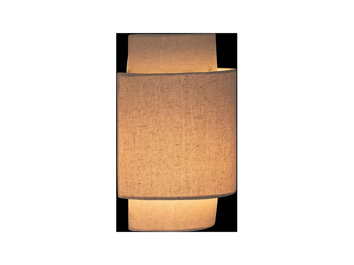 Applique Murale en Lin "Nahel" 27cm Beige