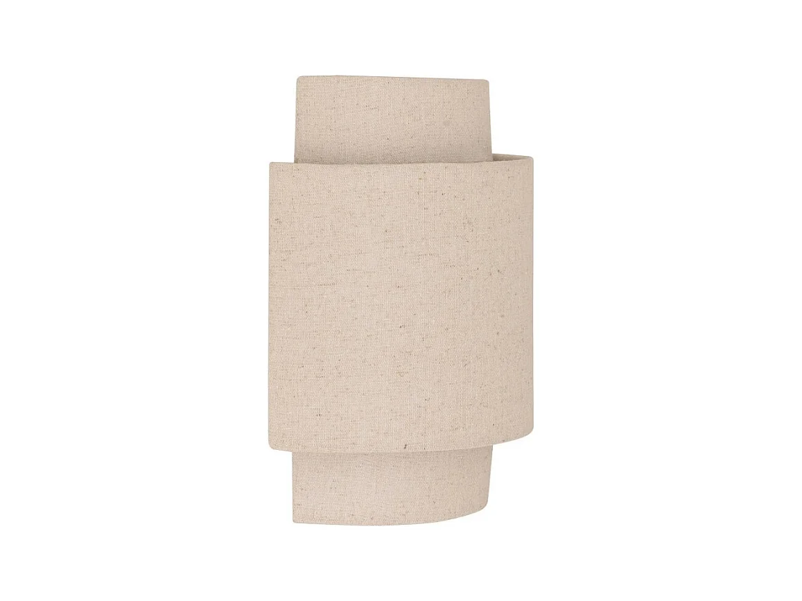 Applique incurvée lin beige Nahel Atmosphera