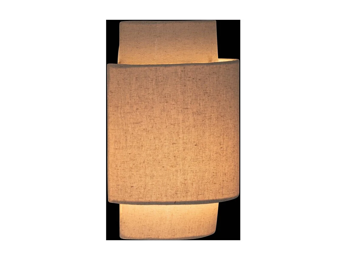 Applique Murale en Lin "Nahel" 27cm Beige