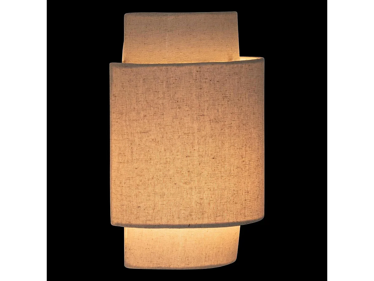 Applique Murale en Lin "Nahel" 27cm Beige