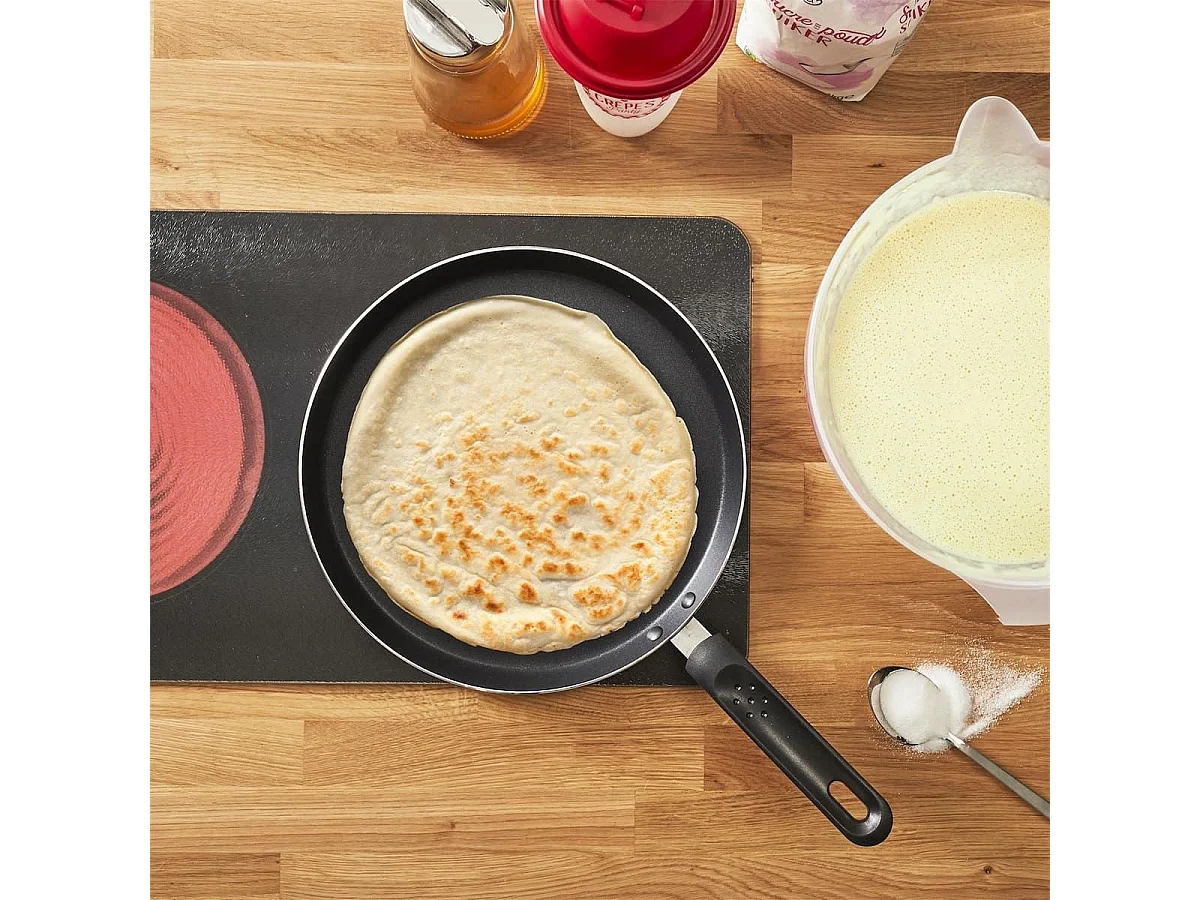 Crêpière tous feux sauf induction diamètre 28 cm en aluminium