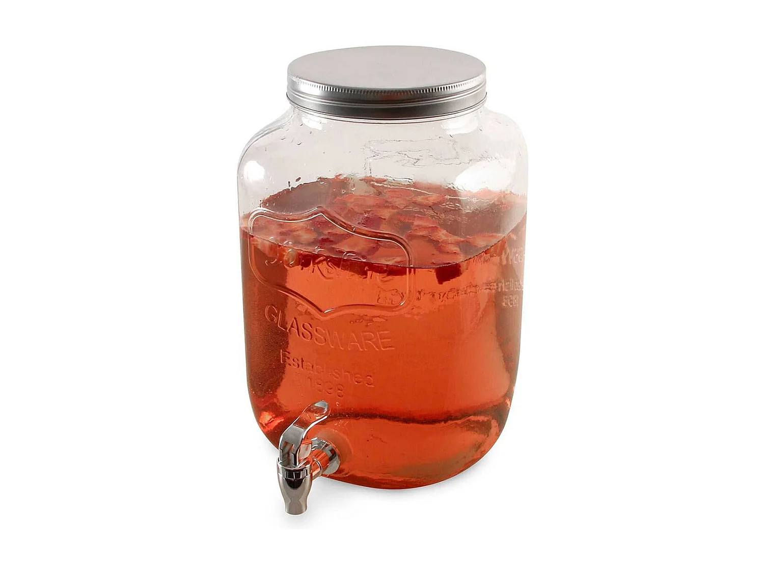 Distributeur à Boisson en Verre 8L avec Robinet - MADAS