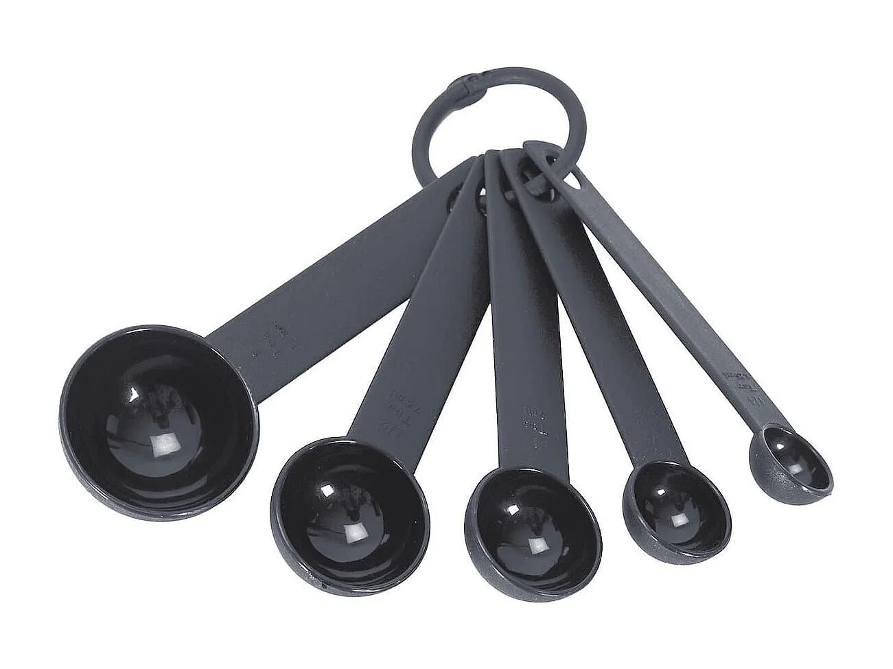 Ensemble de 5 petites cuillères à mesure