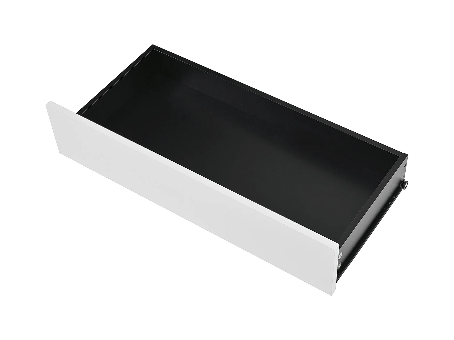 Meuble à chaussures 105x39.5x86 cm - 2 portes et 1 tiroir - Avec éclairage LED - Avec étagères réglables - Blanc + Noir