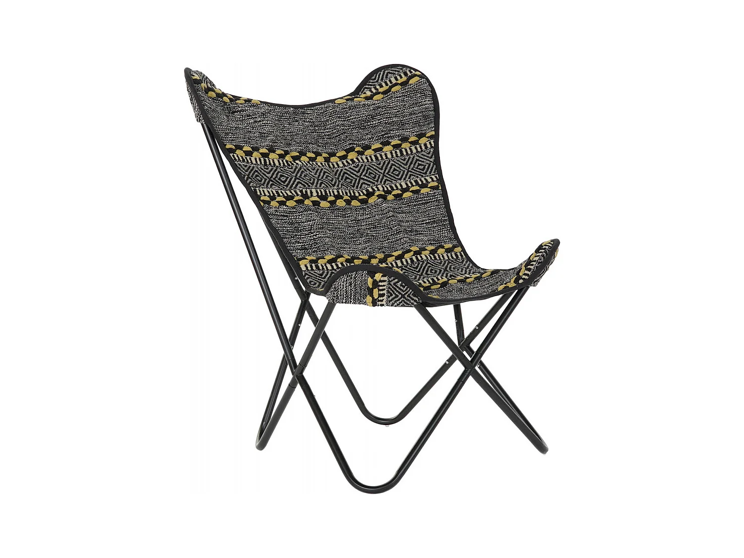 Chaise papillon en coton design et confortable