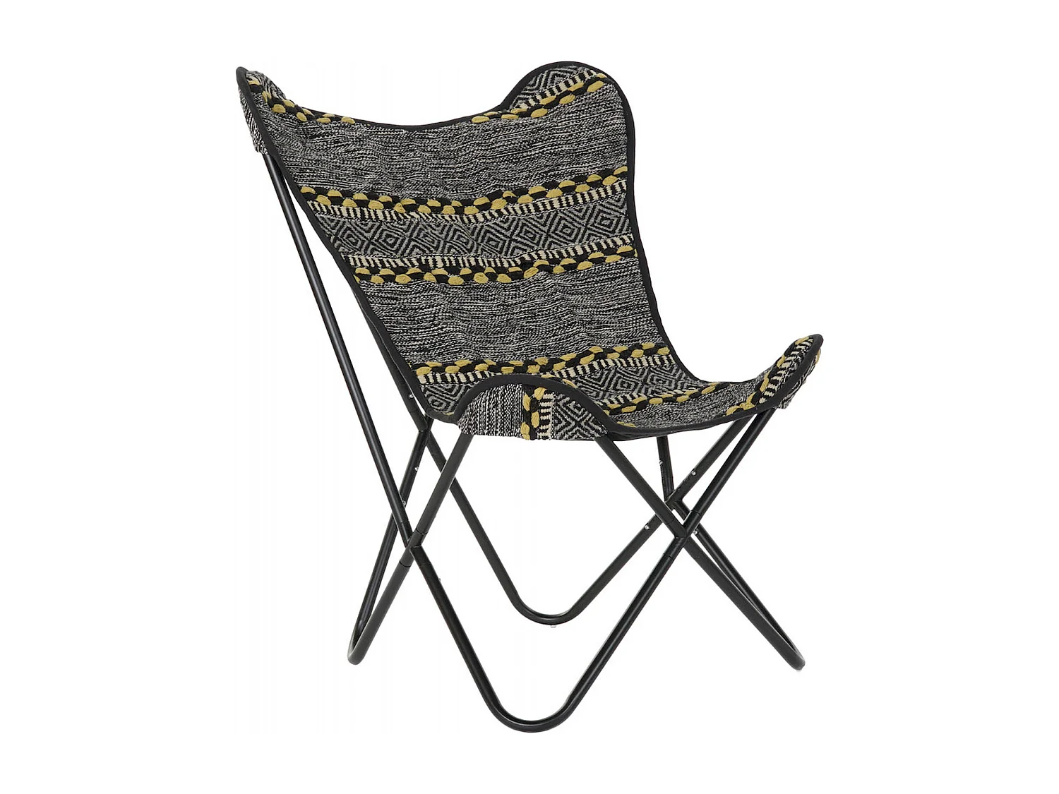 Chaise papillon en coton design et confortable