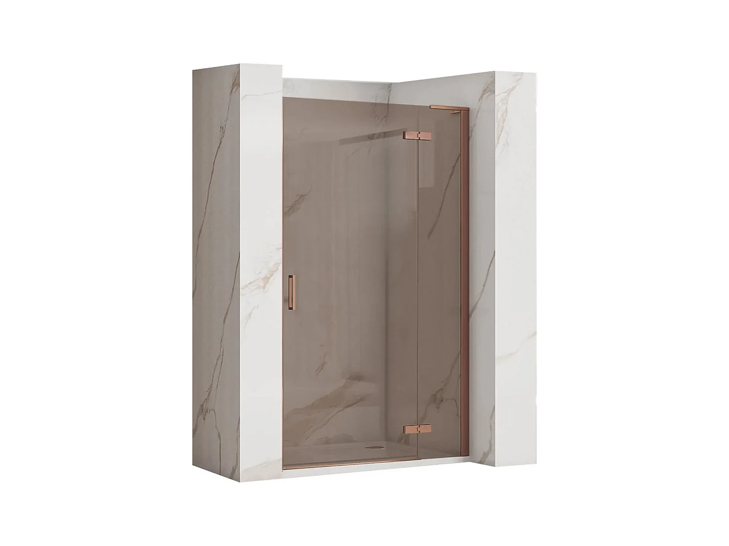 Duschtür Rea Hugo 80 Brush Copper