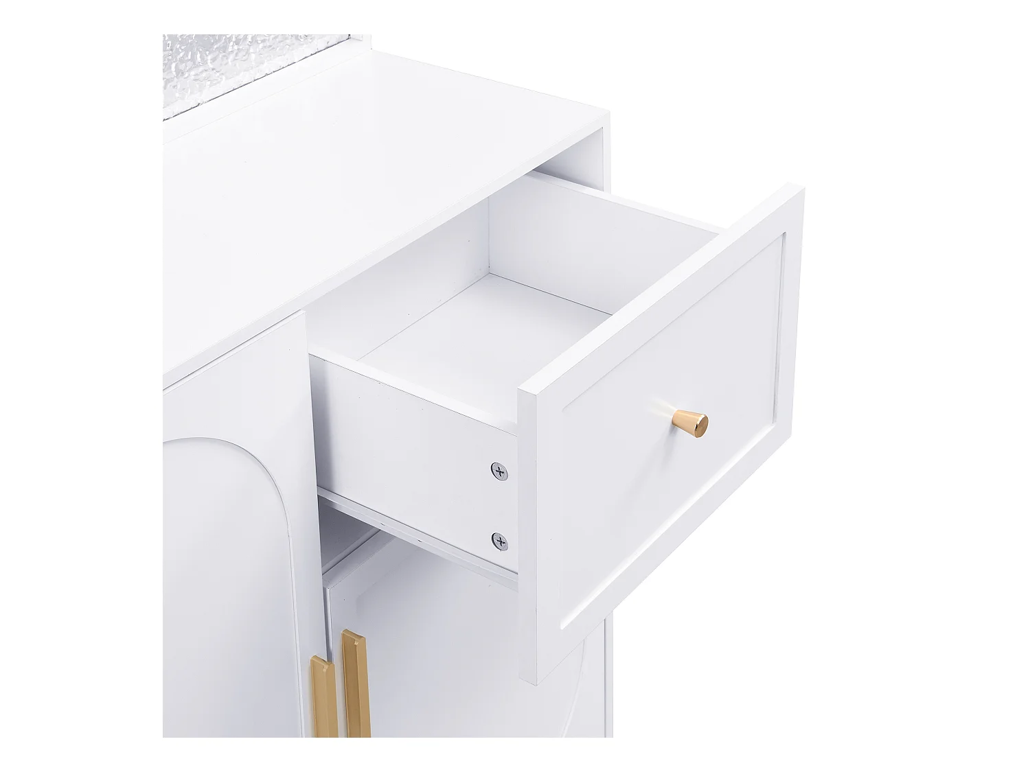 Ensemble vestiaire d'entrée 80x35x175.5 cm - 2 portes et 1 tiroir - avec 3 crochets - Étagères réglables - MDF - Blanc