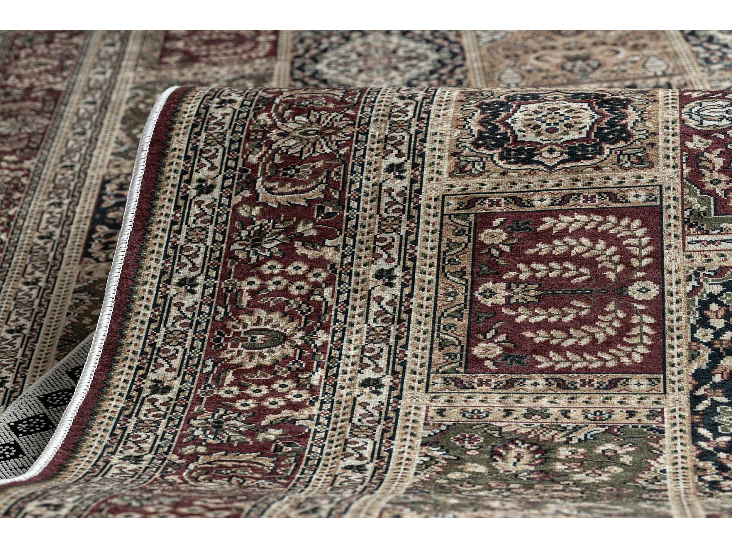 TAPIS DE COULOIR antidérapant LOTUS CASSETTES 39980 Oriental beige /  60x140 cm