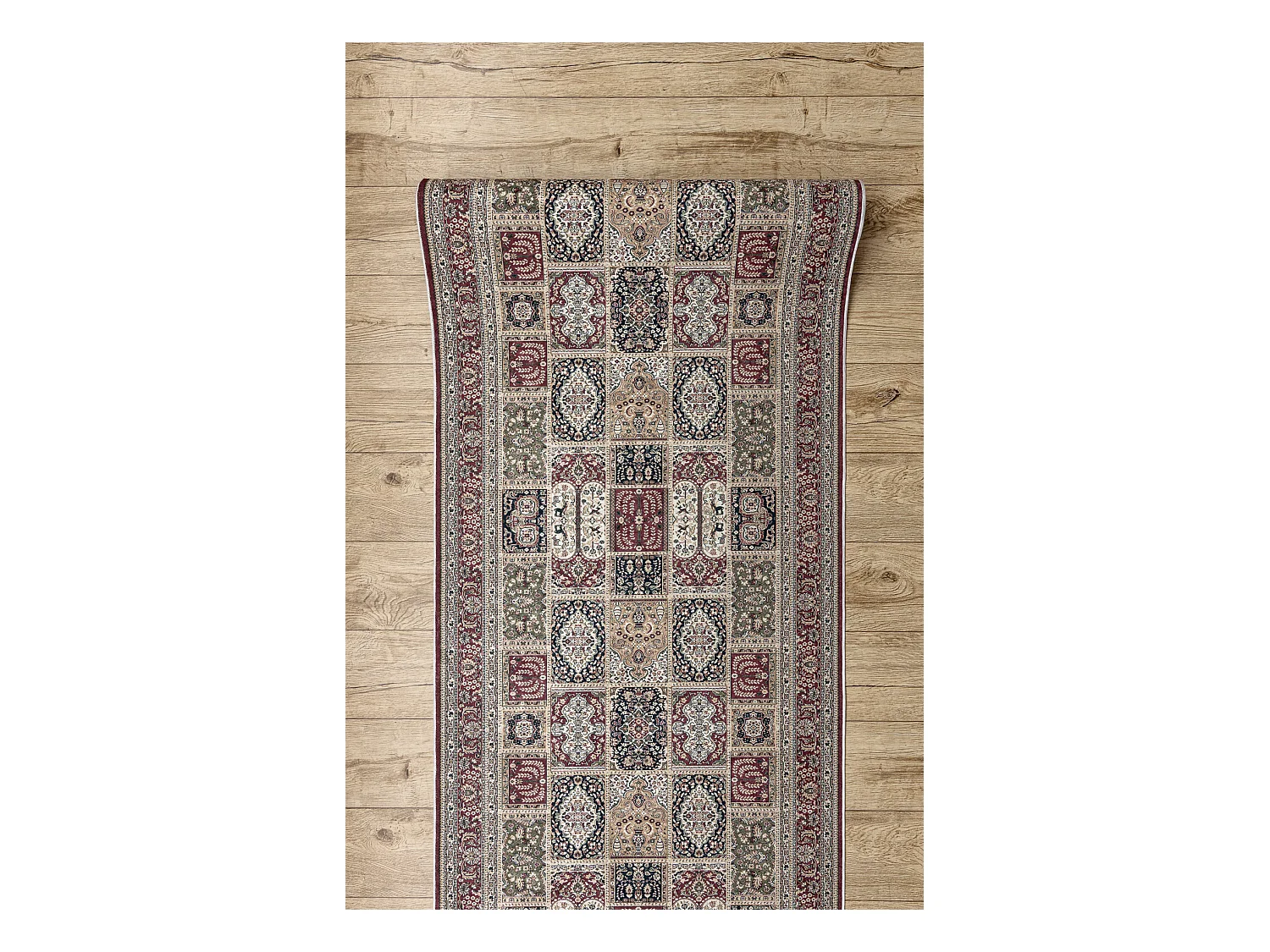 TAPIS DE COULOIR antidérapant LOTUS CASSETTES 39980 Oriental beige /  60x800 cm