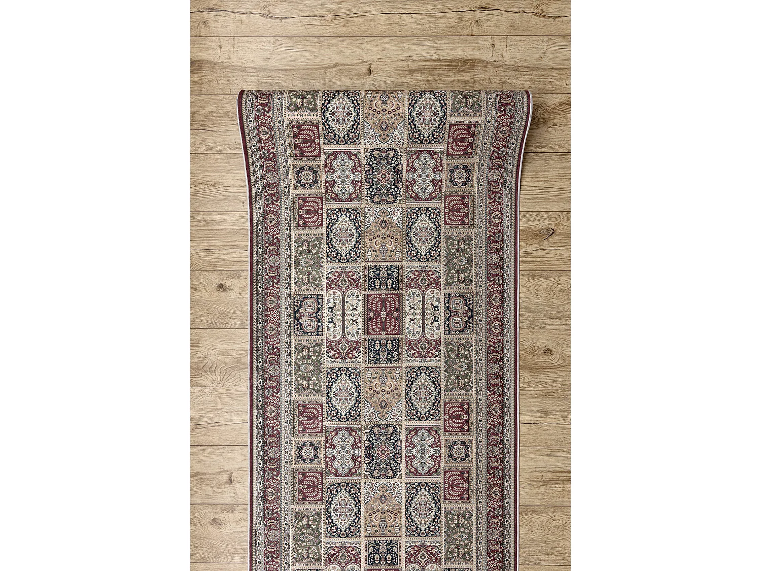 TAPIS DE COULOIR antidérapant LOTUS CASSETTES 39980 Oriental beige /  60x800 cm