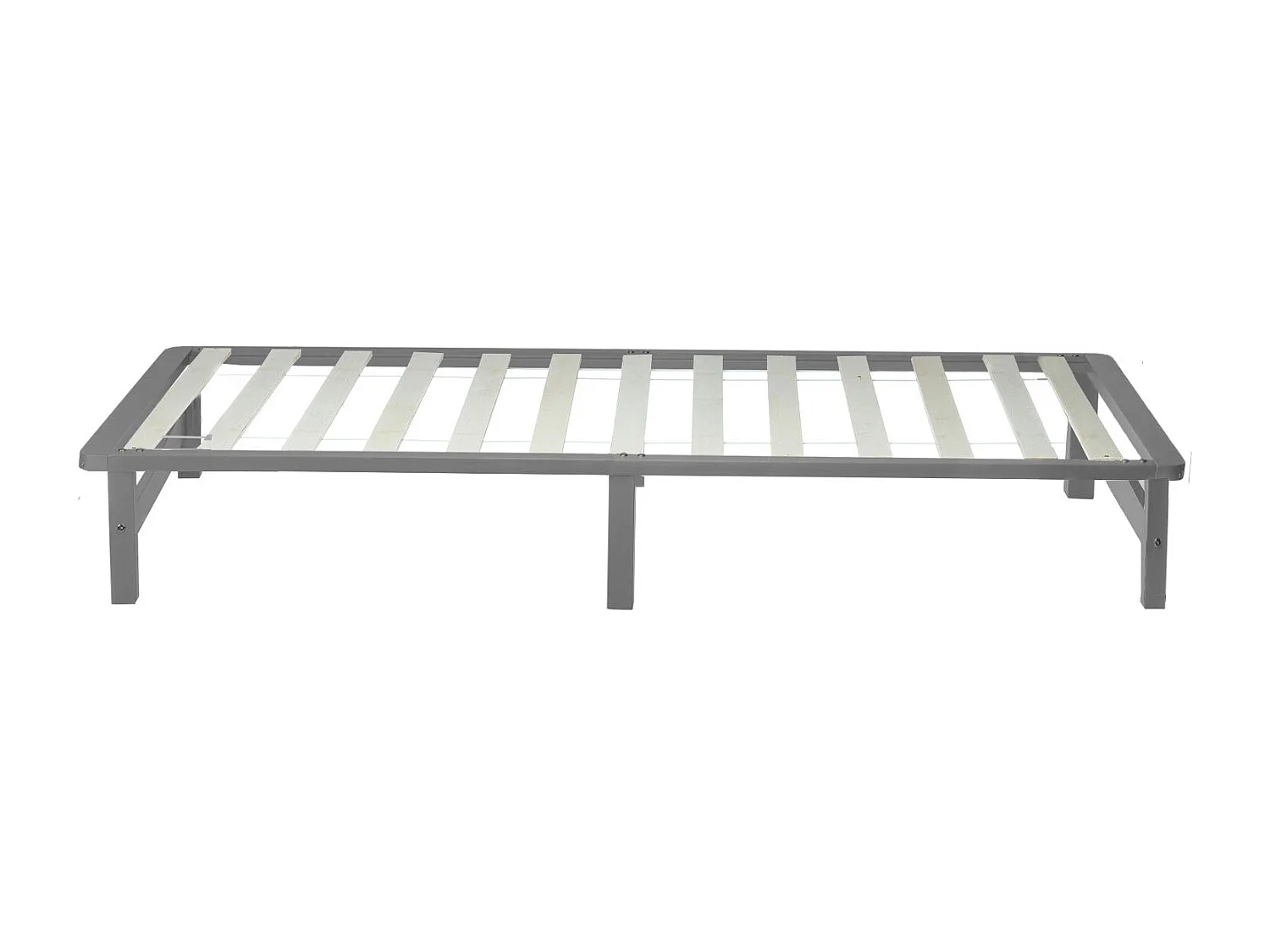 Lit palette avec sommier bois marron 200 x 90 x 28 cm LIT06223