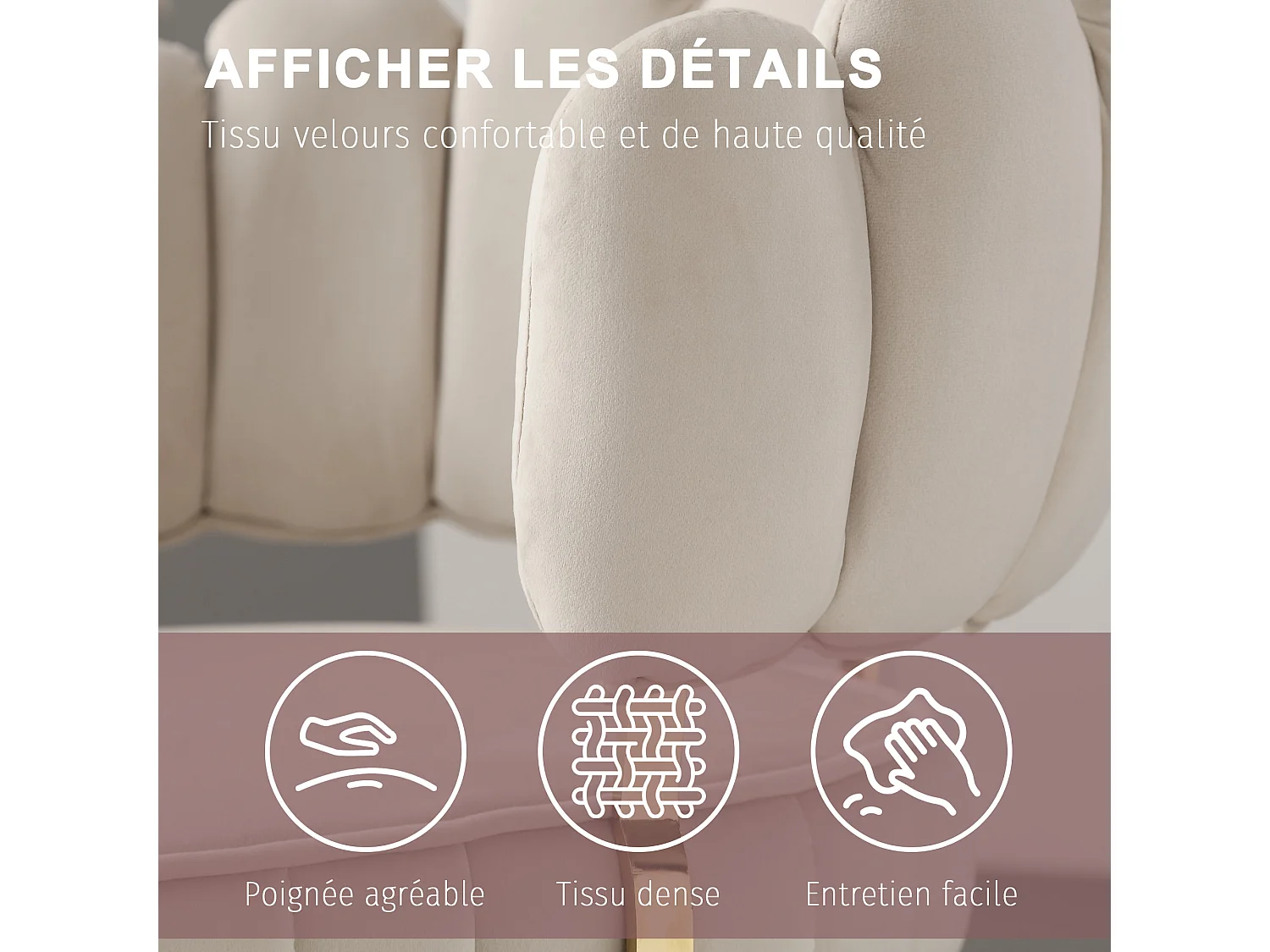 Set van 2 fluwelen stoelen - rugleuning met uitgesneden bloemblaadjespatroon - ideaal voor eetkamer of moderne woonkamer