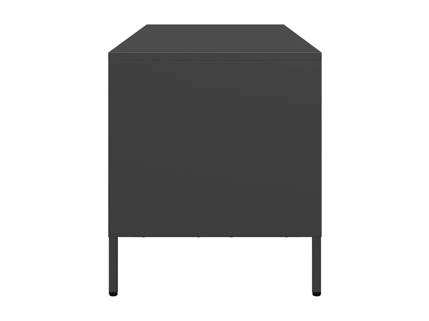 Móvel de TV 68x39x43,5 cm aço laminado a frio preto