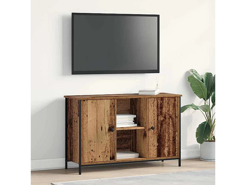 Meuble TV Bois ancien 101 x 35 x 65 cm Bois d'ingénierie