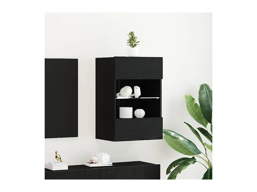 Gabinete para TV Preto 40 x 30 x 60.5 cm Madeira processada