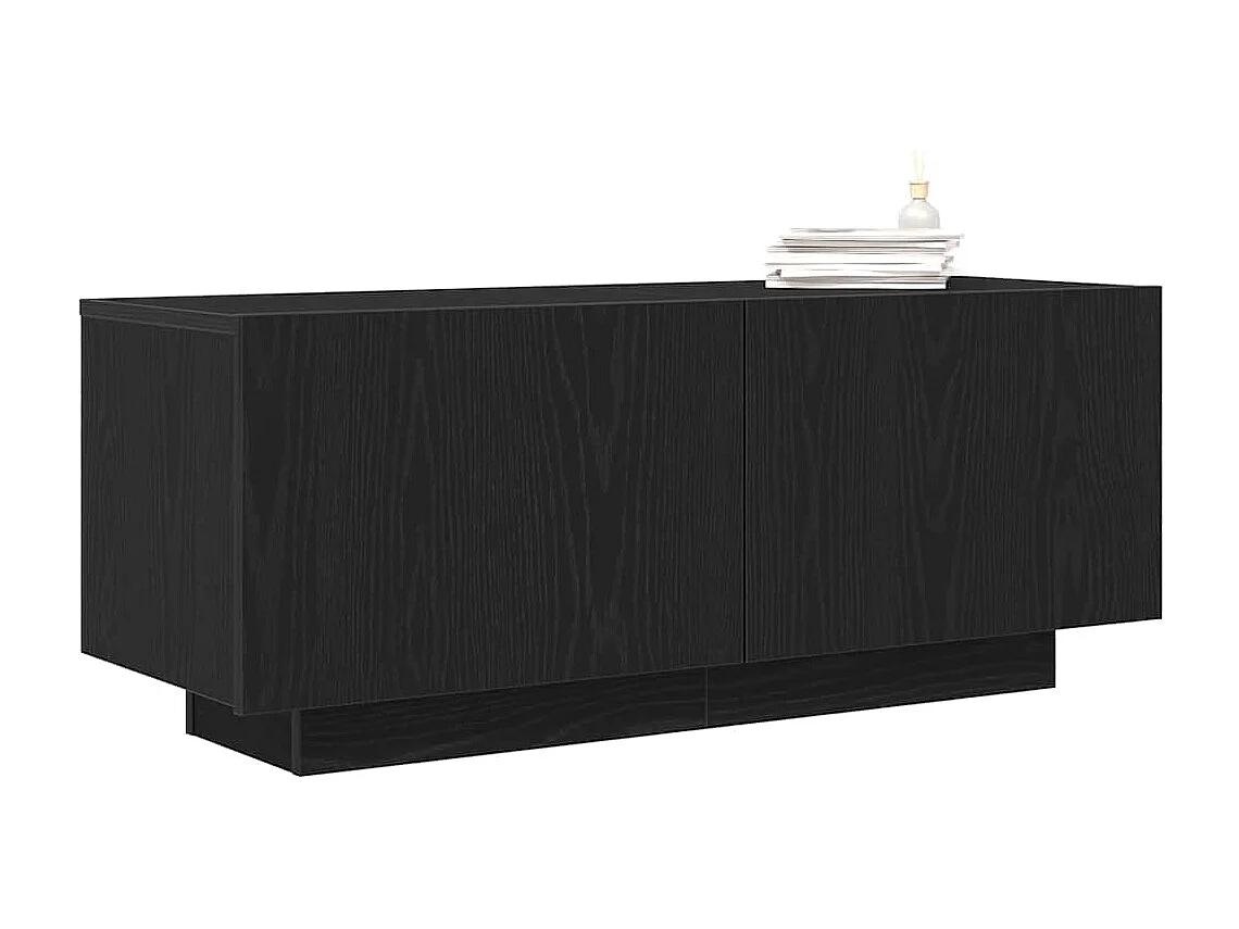 Gabinete para TV Carvalho preto 100 x 35 x 40 cm