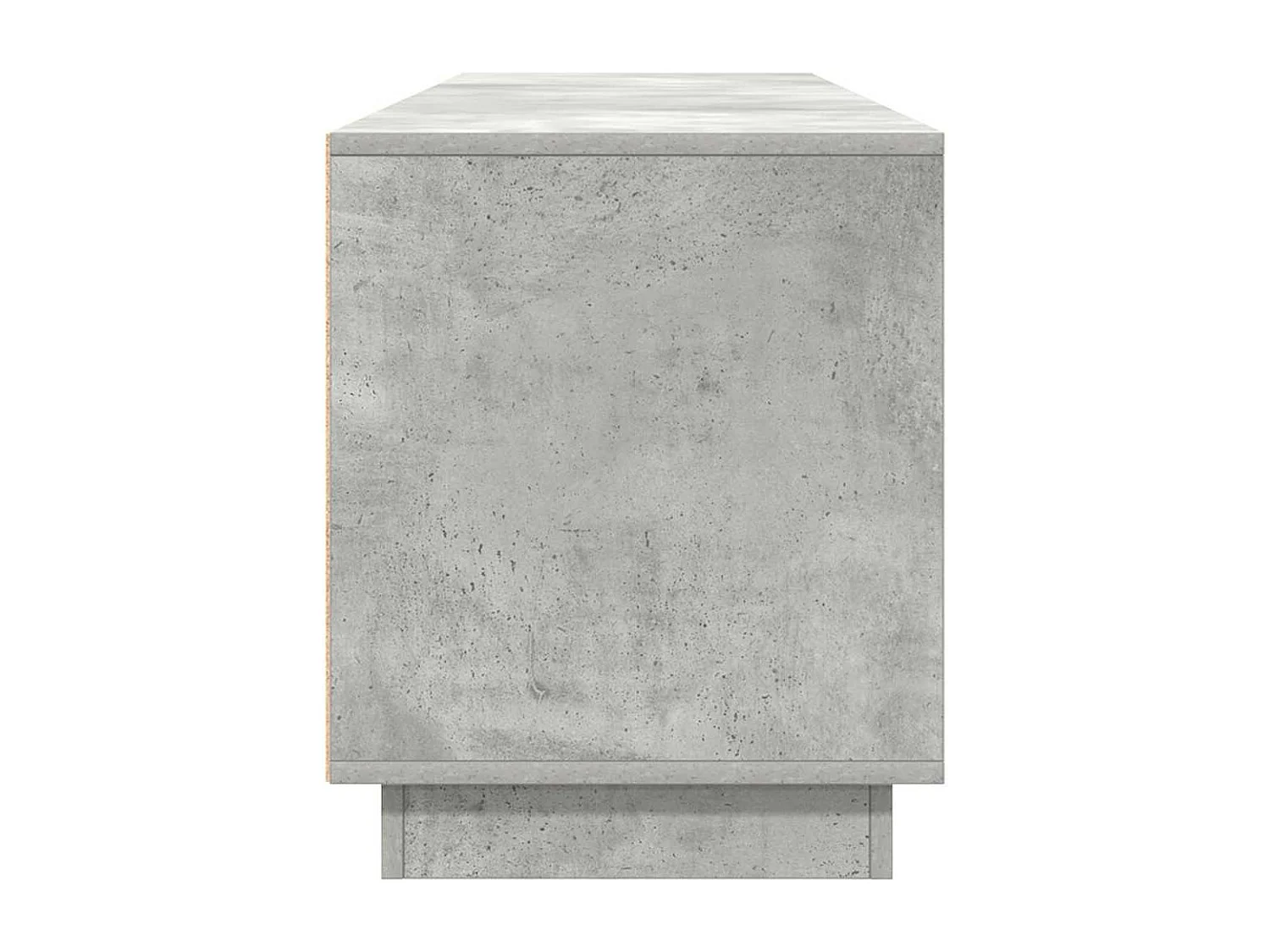 Meuble TV avec lumières LED gris béton 193,5x41x50 cm