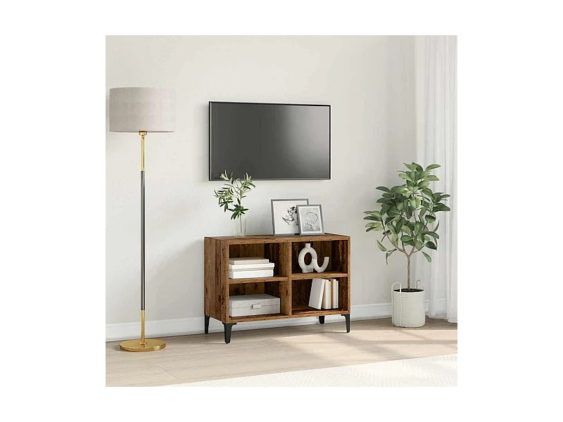 Meuble TV Marron 69.5 x 30 x 50 cm Bois d'ingénierie