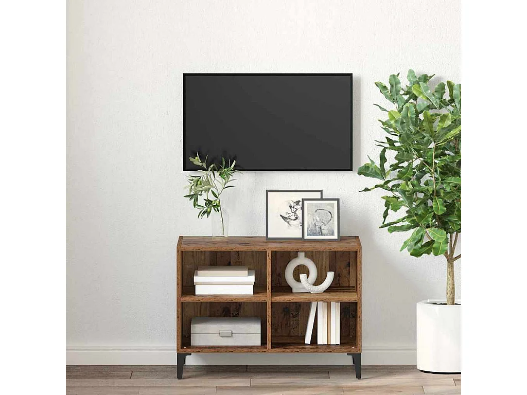 Meuble TV Marron 69.5 x 30 x 50 cm Bois d'ingénierie
