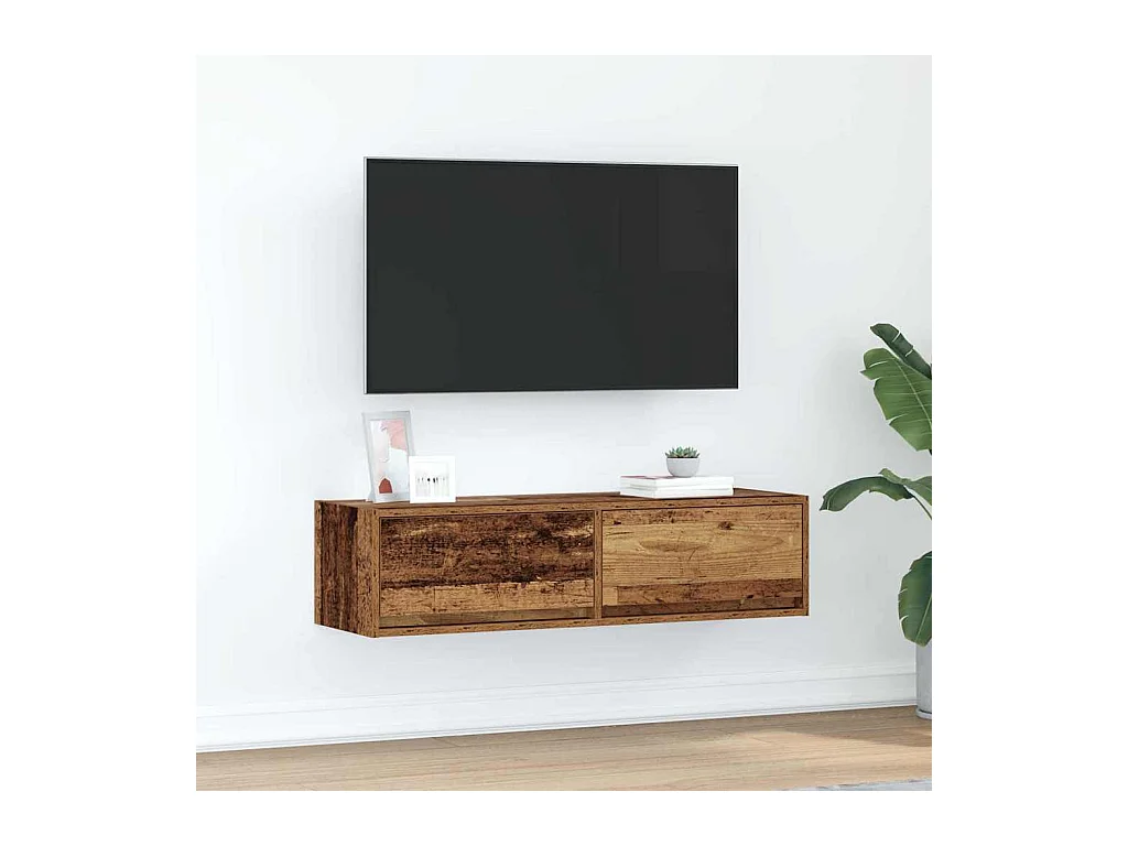 Meuble TV Bois ancien 100 x 31 x 25.5 cm Bois d'ingénierie