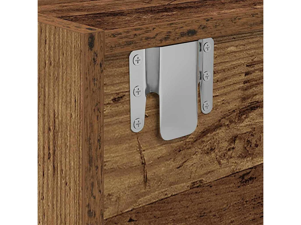 Meuble TV Bois ancien 100 x 31 x 25.5 cm Bois d'ingénierie