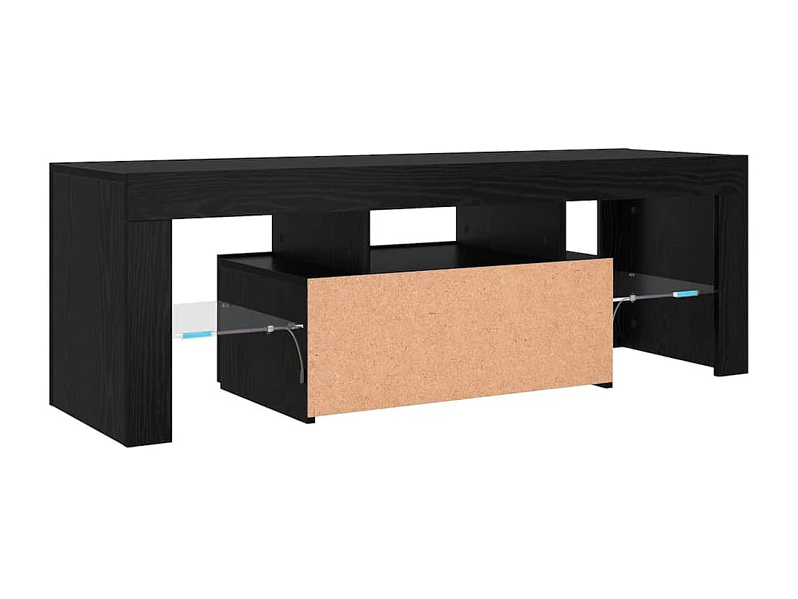 Meuble TV Noir 120 x 35 x 40 cm Bois d'ingénierie