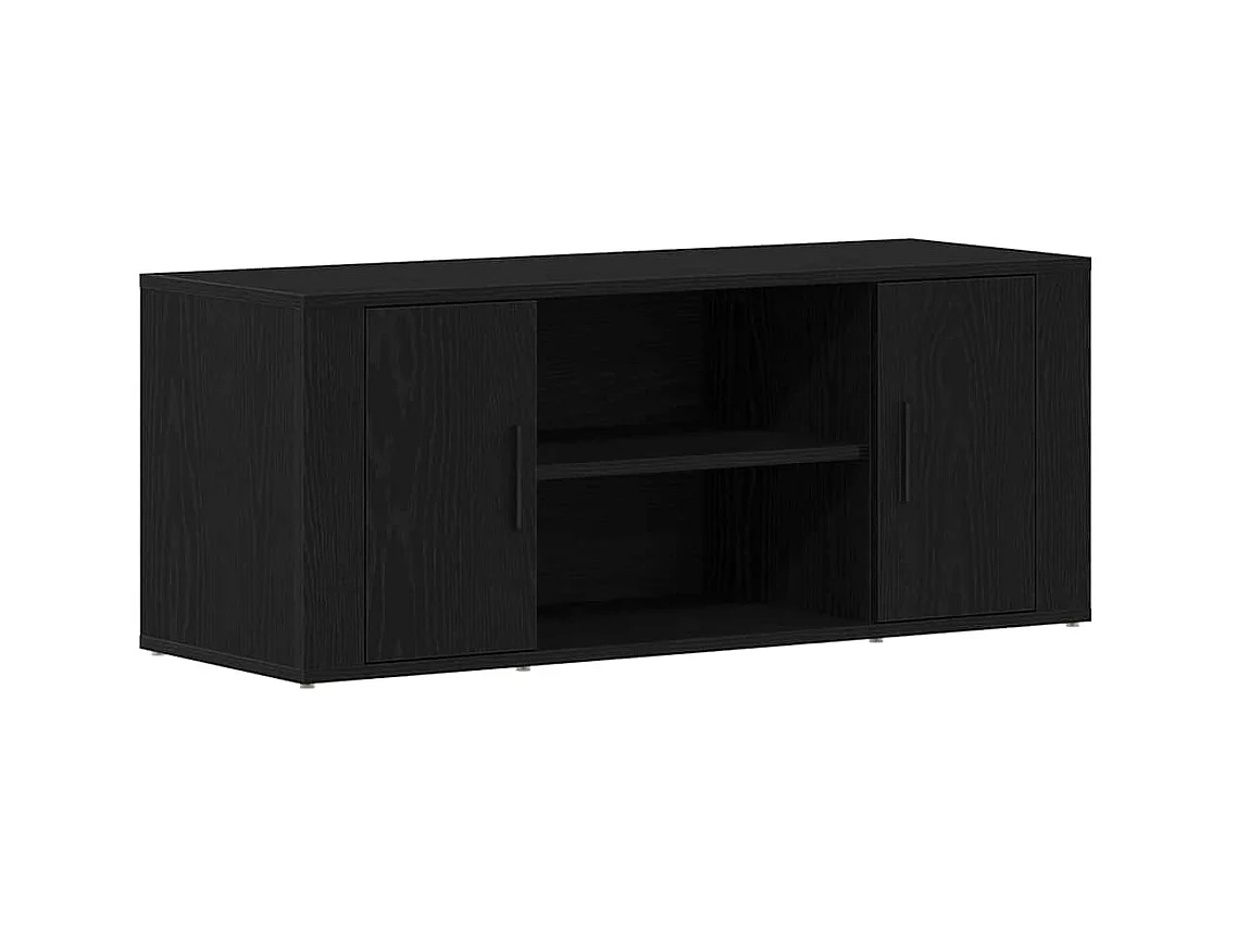 Meuble TV Chêne noir 100 x 35 x 40 cm Bois d'ingénierie