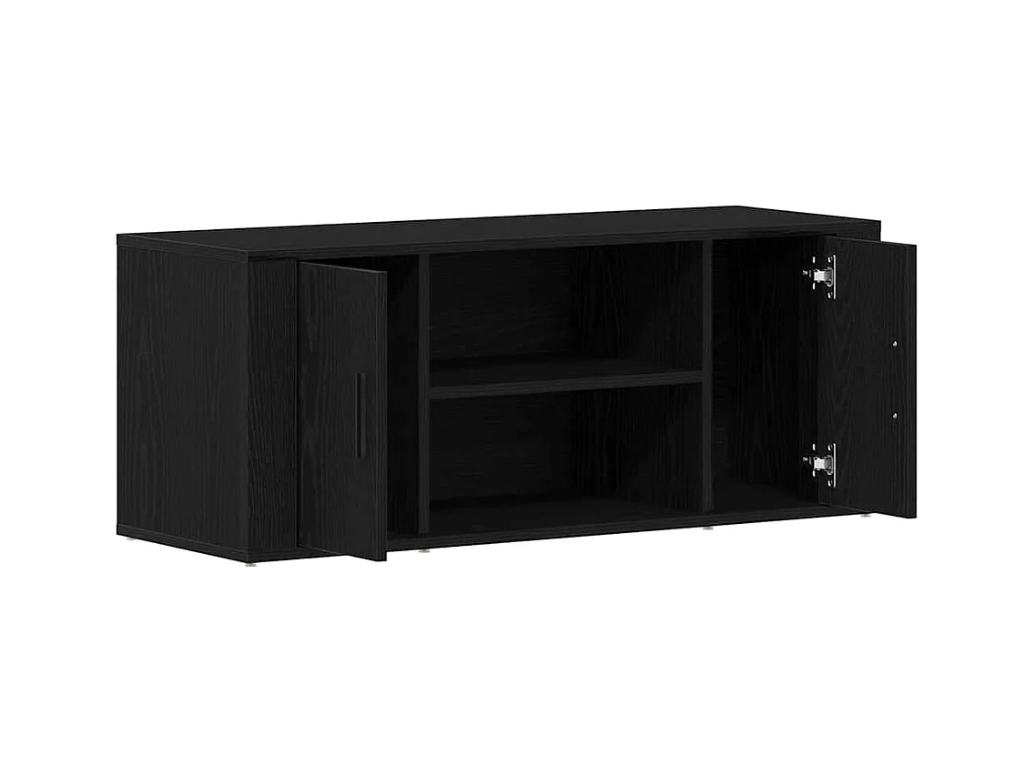 Meuble TV Chêne noir 100 x 35 x 40 cm Bois d'ingénierie