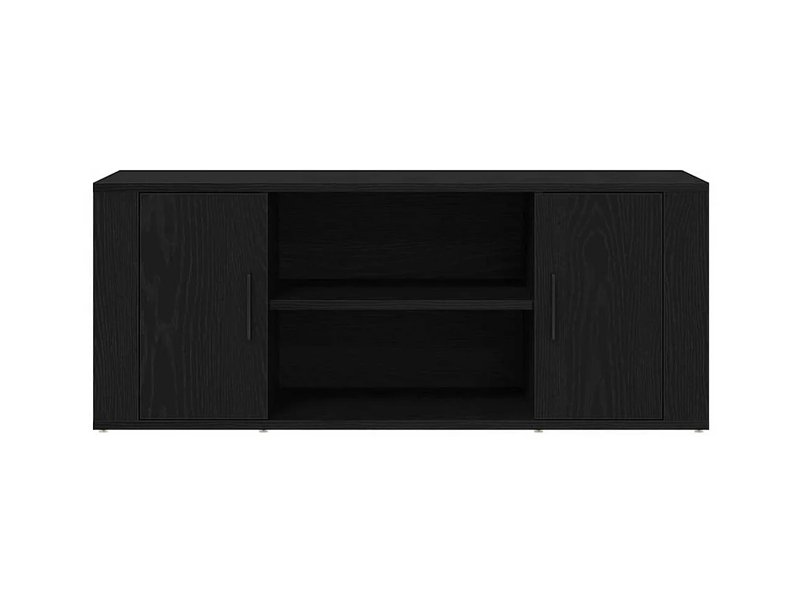 Meuble TV Chêne noir 100 x 35 x 40 cm Bois d'ingénierie