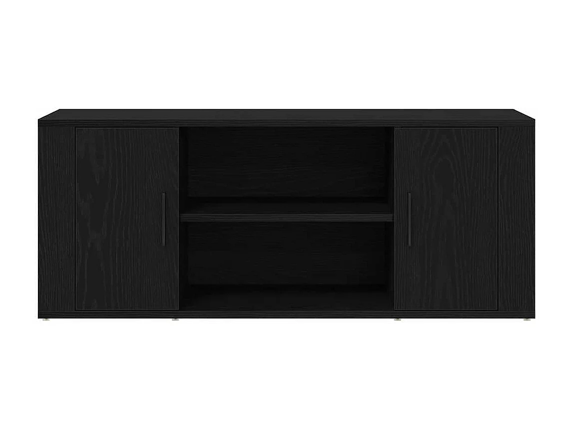 Meuble TV Chêne noir 100 x 35 x 40 cm Bois d'ingénierie