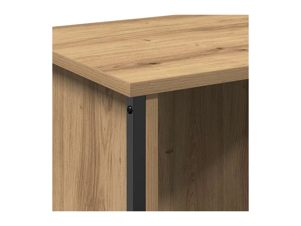 Meuble TV chêne artisanal 102 x 35 x 45 cm Bois d'ingénierie