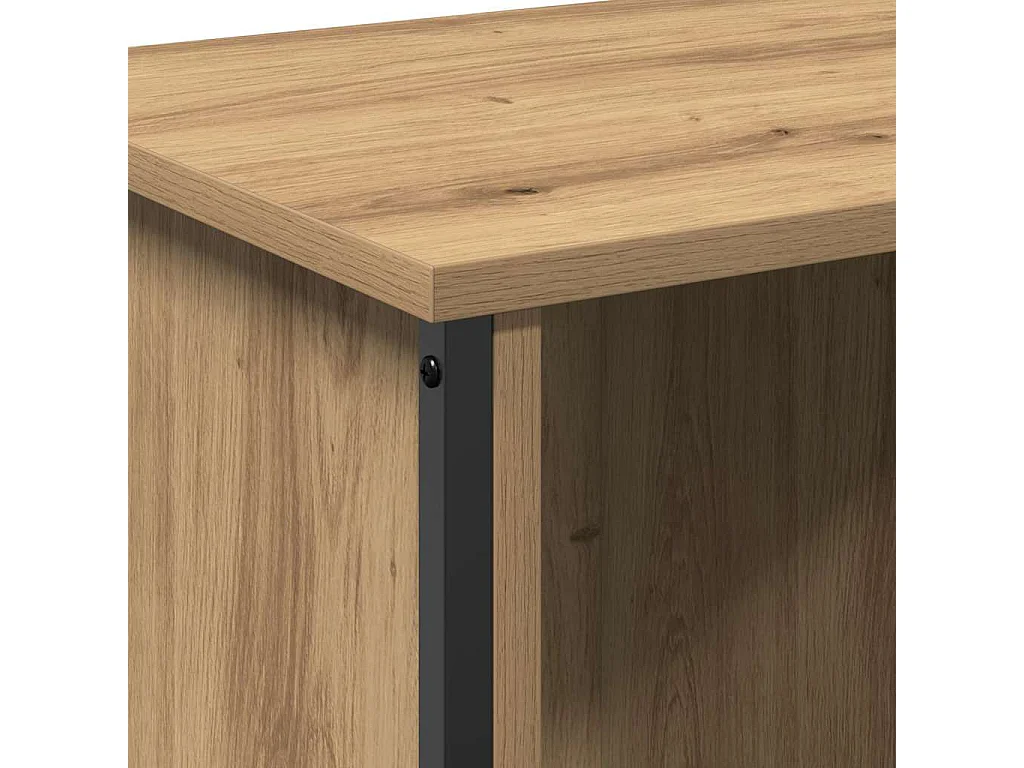 Meuble TV chêne artisanal 102 x 35 x 45 cm Bois d'ingénierie