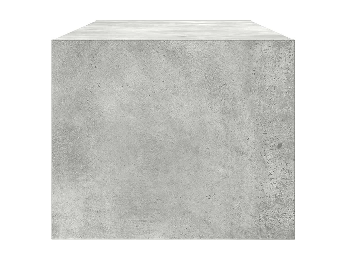 Meuble TV gris béton 80x31x25,5 cm bois d'ingénierie