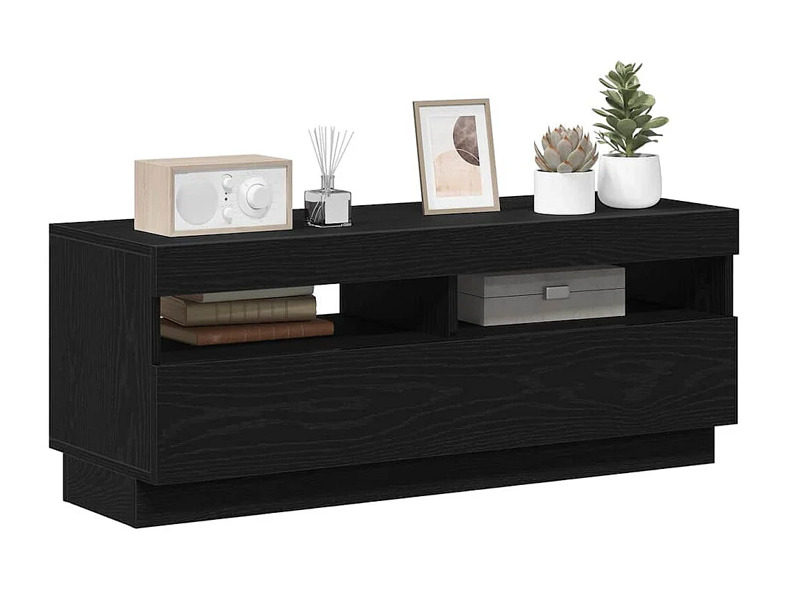 Meuble TV Noir 100 x 35 x 40 cm Bois d'ingénierie