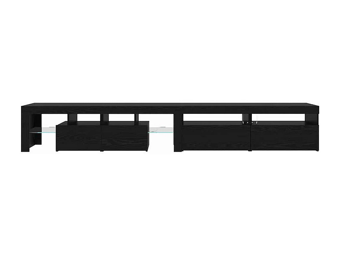 Meubles TV 3 pièces Chêne noir 260 x 36.5 x 40 cm