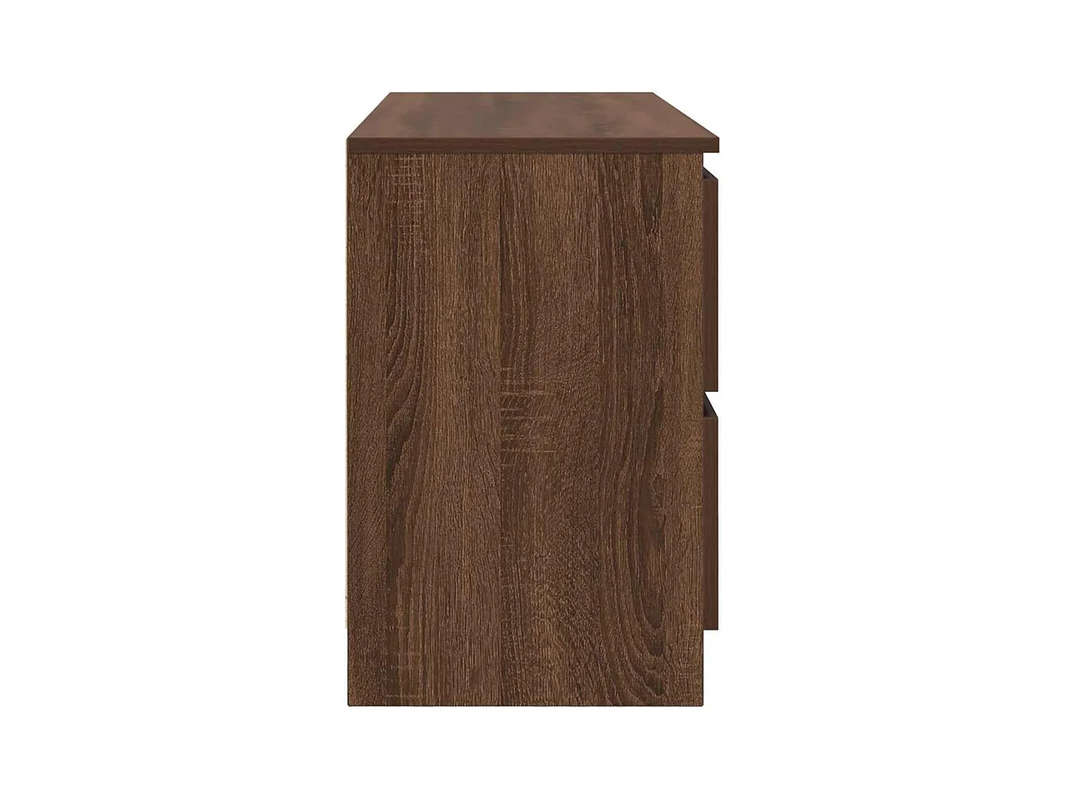 Meuble TV chêne marron 100x35x54 cm bois d'ingénierie
