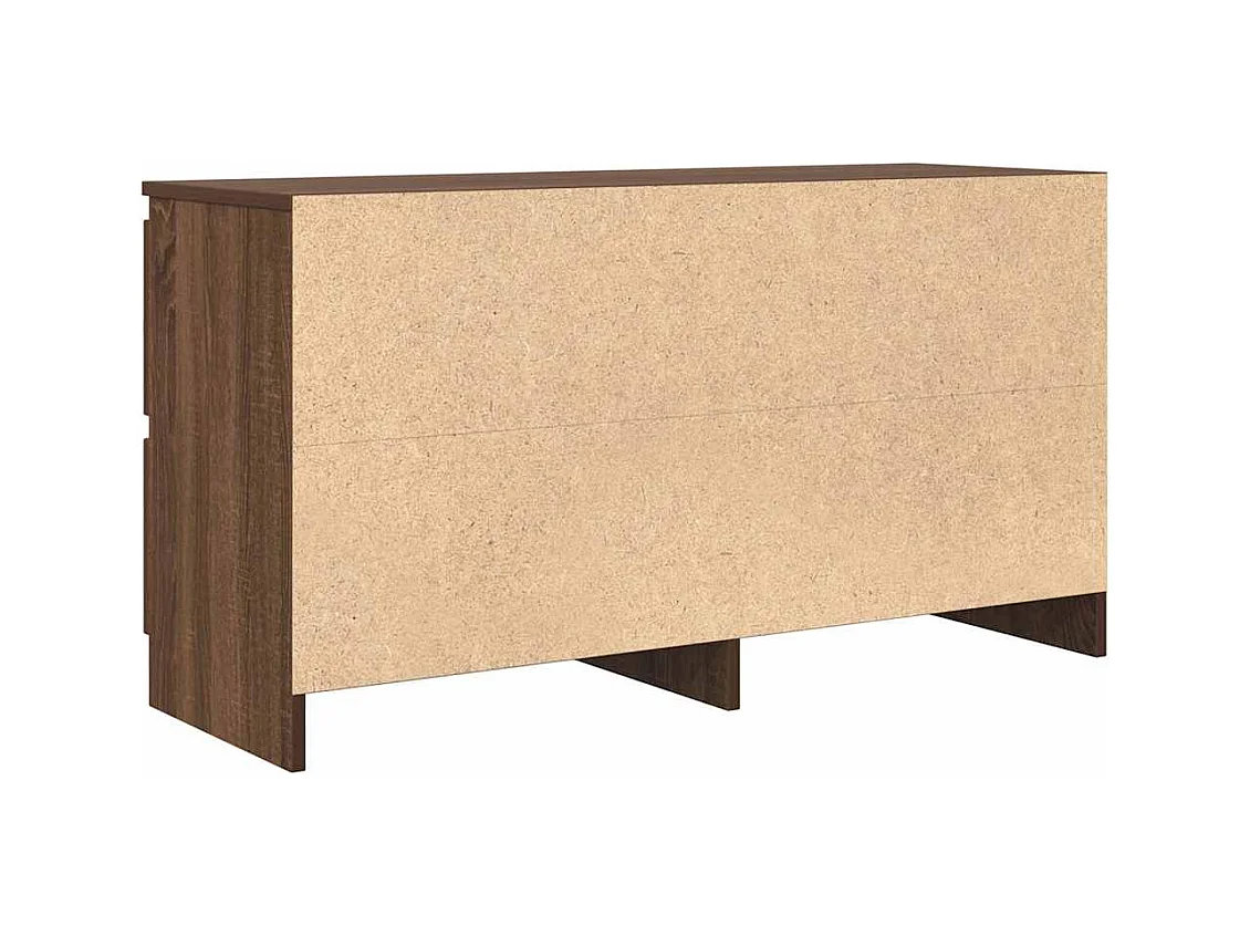 Meuble TV chêne marron 100x35x54 cm bois d'ingénierie