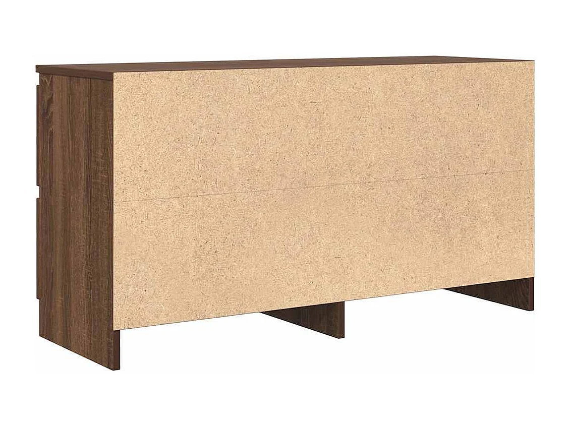 Meuble TV chêne marron 100x35x54 cm bois d'ingénierie