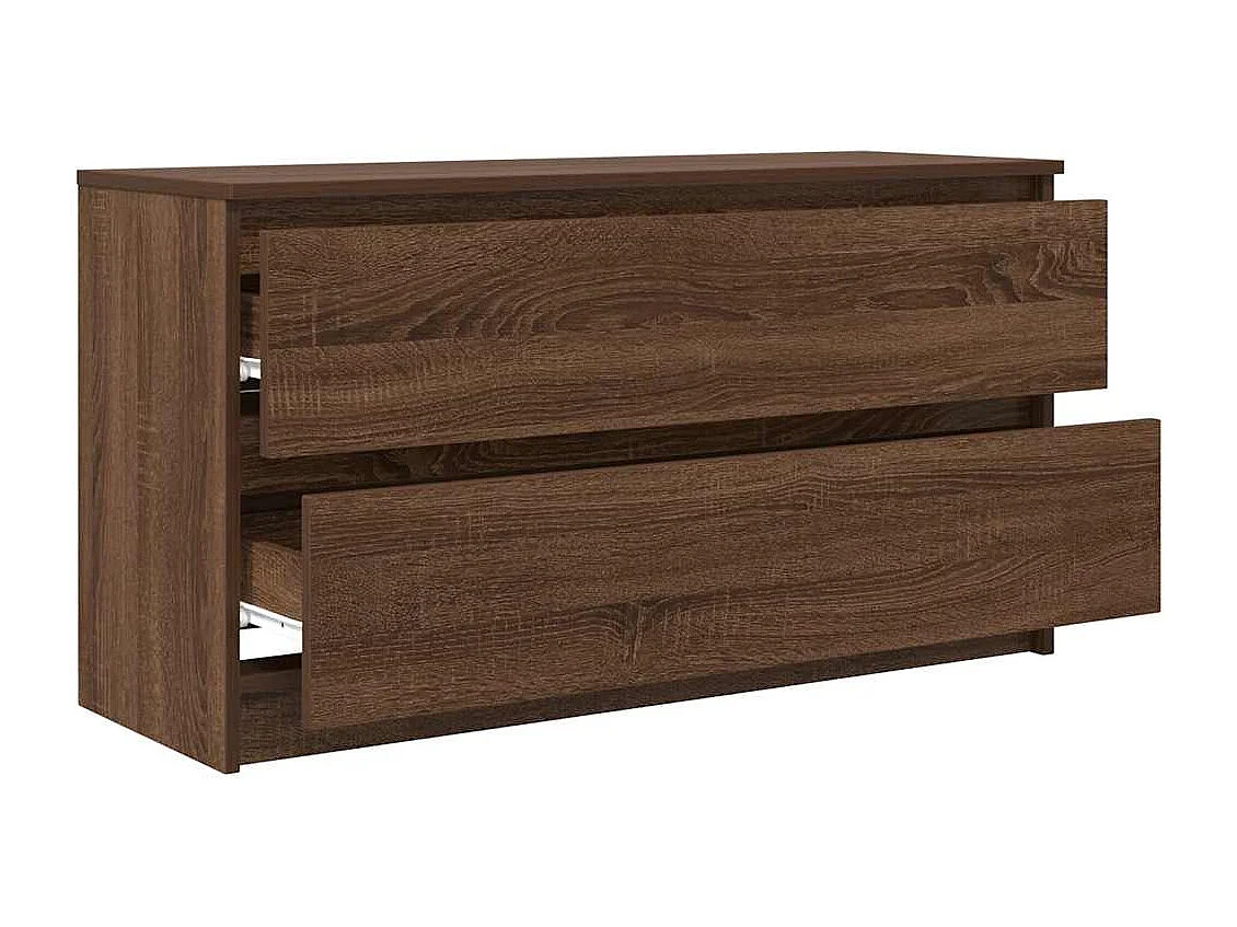 Meuble TV chêne marron 100x35x54 cm bois d'ingénierie