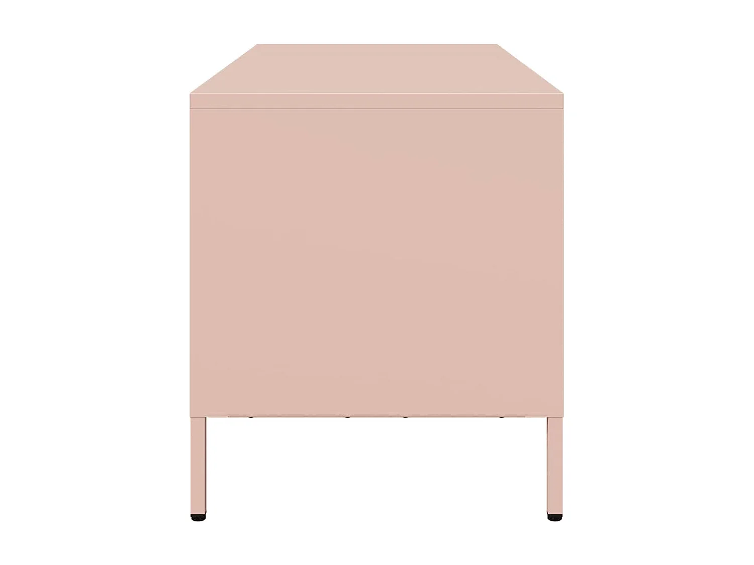 Meuble TV rose 68x39x43,5 cm acier laminé à froid