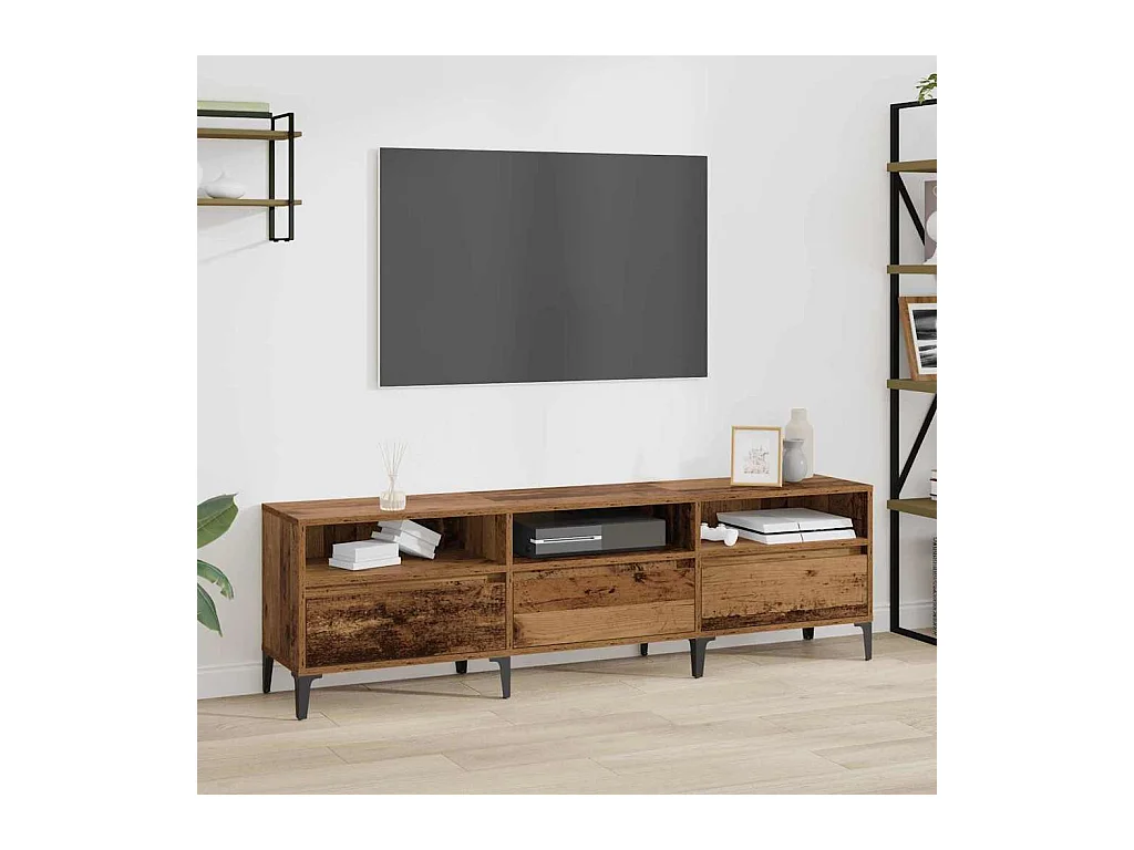 Meuble TV Bois ancien 150 x 30 x 44.5 cm Bois d'ingénierie
