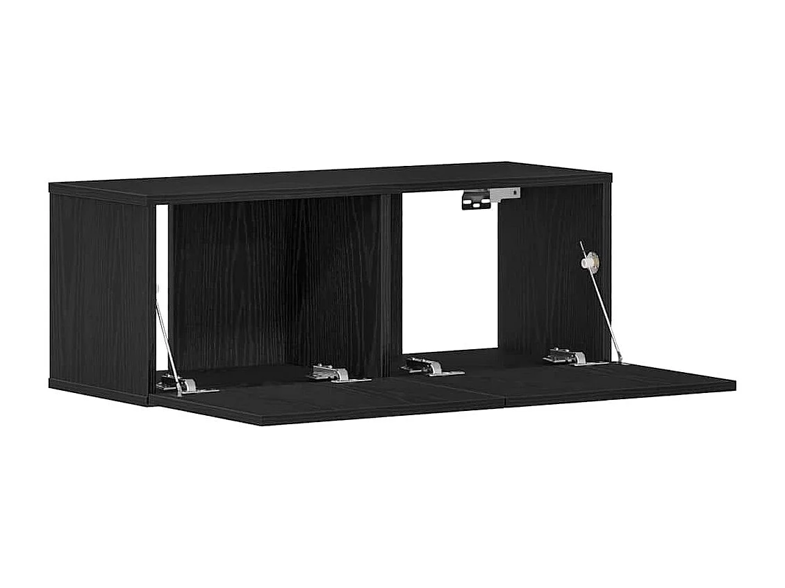 Meubles TV 2 pièces Chêne noir 80 x 30 x 30 cm Bois d'ingénierie