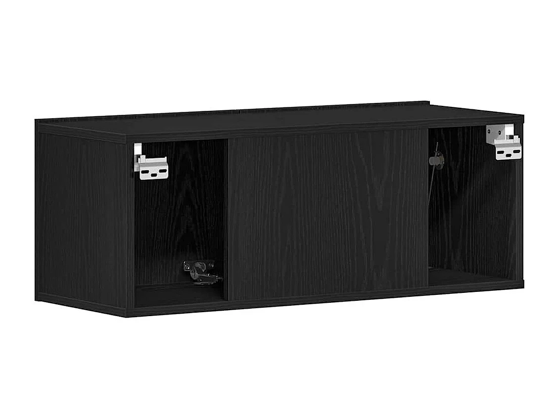 Meubles TV 2 pièces Chêne noir 80 x 30 x 30 cm Bois d'ingénierie