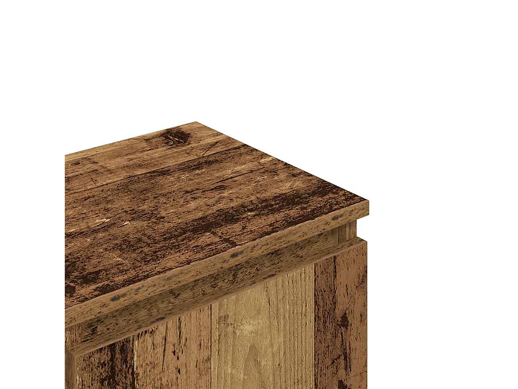 Meuble TV vieux bois 102x30x36 cm bois d'ingénierie